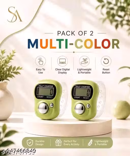 Digital Finger Tally Counter | Hand Click Counter for Gym, Prayer, Counting & Sports