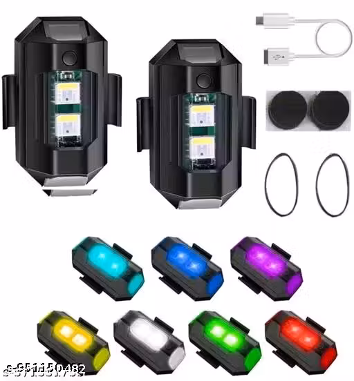 Bike RGB LED Light USB Rechargeable Waterproof | Motorcycle Decorative Light”