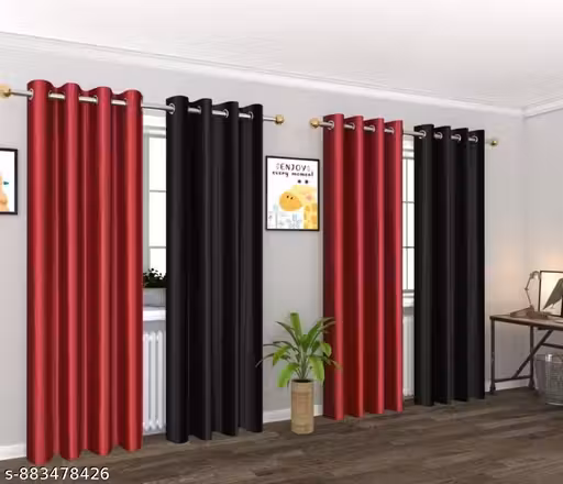 trending plan crush curtain for door , long door and window with beautiful color looks and designs