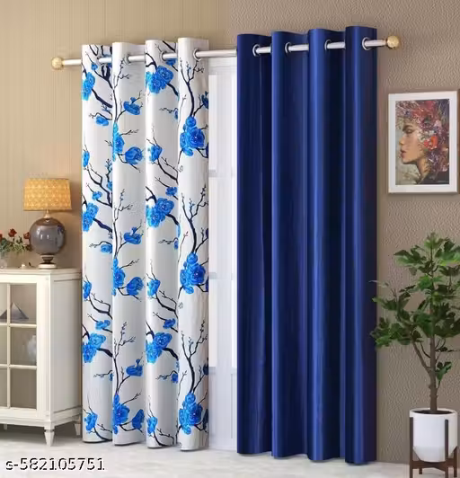 This are flower lcp curtains - Pack of Premium colur and design 2 curtain