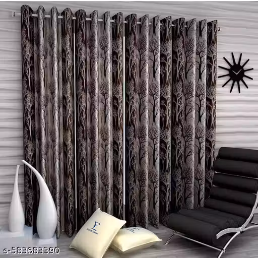 This are kolaveri leaf , box , jhad curtains - Pack of 4 beautiful and preamium color curtains