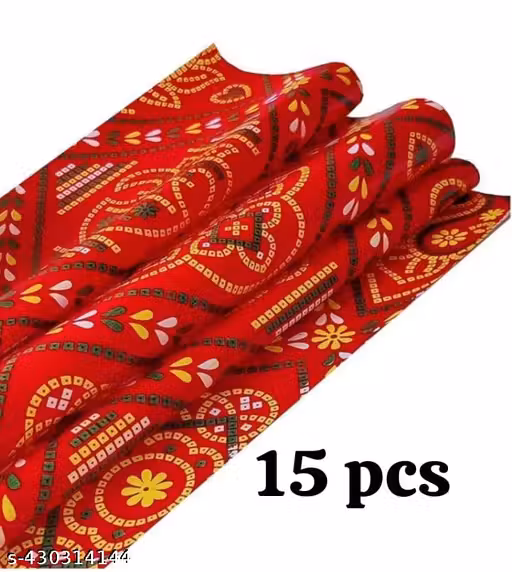 jaipuri red color 15pcs full size