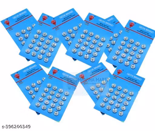 CHIT BUTTON PACK OF 10 PATTA ( 20 PCS IN ONE PATTA EACH )
