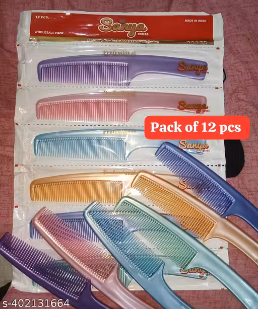 handle comb 12 pc multicolored
