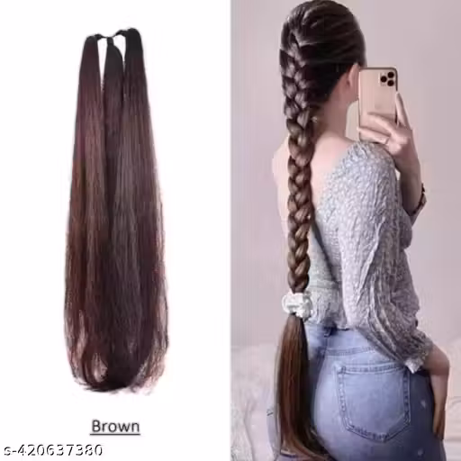 hair extension paranda choti black color for girls and women
