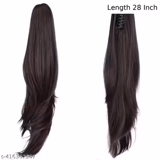 28 Inch hair extensions Brown color Long Hair
