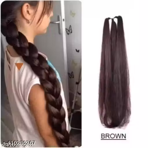 Stylish Brown Braided Hair Choti