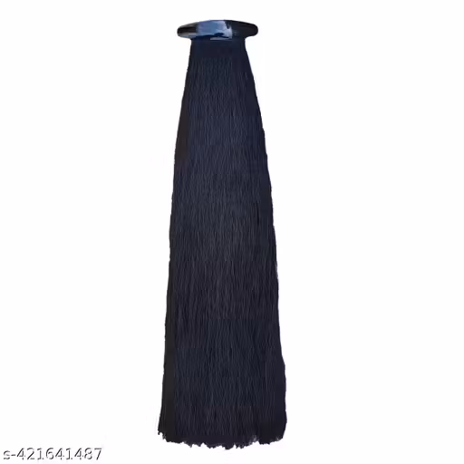 Tic Tak 14 inches Hair extensions for short Hair Natural black hair wig (Pack of -01)