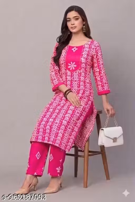 Comfortable Regular Wear Kurti Set for Girls & WomenComfortable Regular Wear Kurti Set for Girls & Women