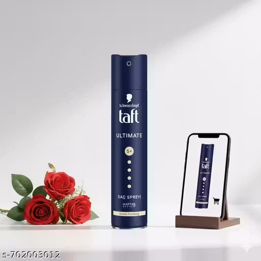 Schwarzkopf TAFT Ultimate Hair Spray – Hold 5+ (72H Long Hold) | 250 ml