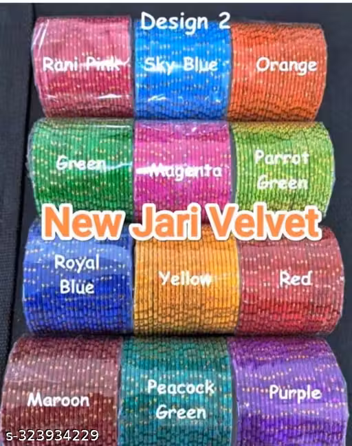 Pack Of 120 Glass Dot Velvet Bangle Set Churiya Indian traditional Jewelry Size 2-4 / 2-6 / 2-8 , Indian Bangles, Multicolored Bangles