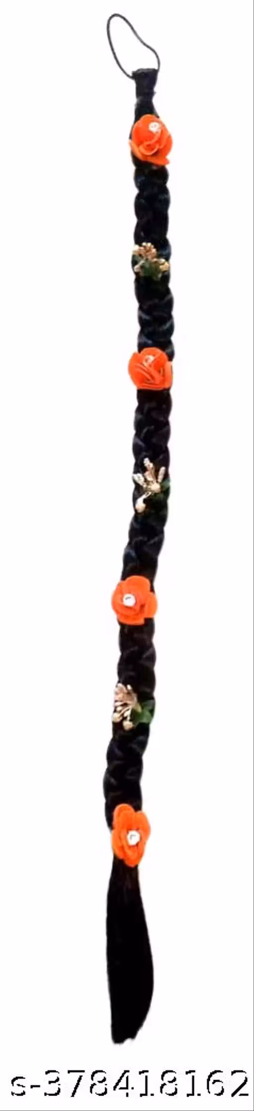 Kedar Hair Choti Extension with Flower Orange