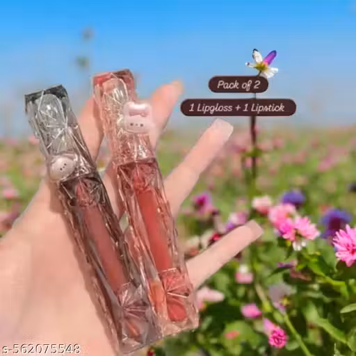 Colored Lip Gloss + Lipstick for Women | Hydrating & High Shine | Lightweight