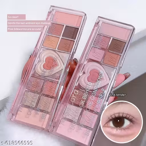 Awesome Prices Cute kawaii korean eyeshadow palette with highlighter and blusher