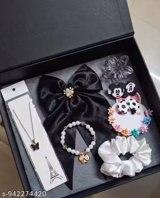 7 In 1 hair accessories and jewellery hamper,Best gift for your love ones[Girls&women's]