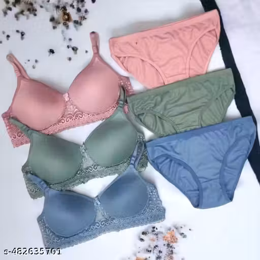 Padded Lace Bra Lingerie Set