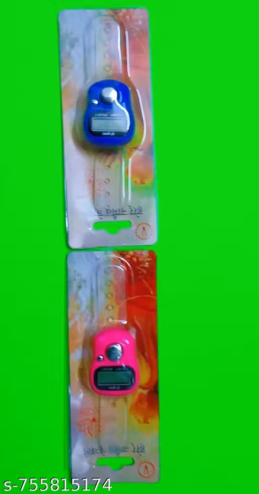 (pack of 2) mini hand tally counter finger ring digital electronic hand count, jaap counter counting machine, Radha jaap counter counting machine (colour may vary )
