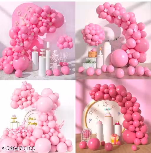 500 pc Pink Metallic Balloons for Birthday decoration celebration Anniversary baby shower Girls Boys Men Women