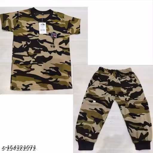 Trendy Clothing Boy's Regular Fit Track Pant With T-shirt
