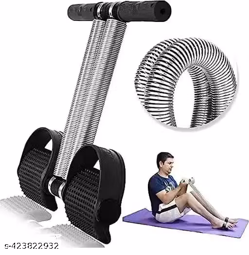 HPG99 Tummy Trimmer Double Spring Ab Exerciser Fat Burner for Men & Women Ab Exerciser (Black)