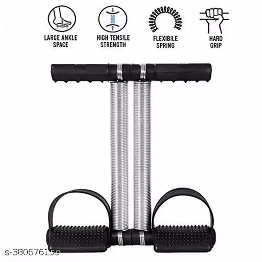Standrd/Large And Wide Range/Dual Spring Tummy Trimmer/Do Full Exercise any Time any Where fon Abdominal And Waist Trimmer for man & Women (STANDRD BLACK)