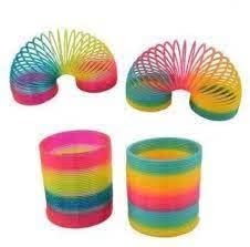 YOOKO (Pack of 2) Magic Rainbow Spring Bouncy Expandable Slinky Toy for Kids Birthday Return Gifts - Multicolor