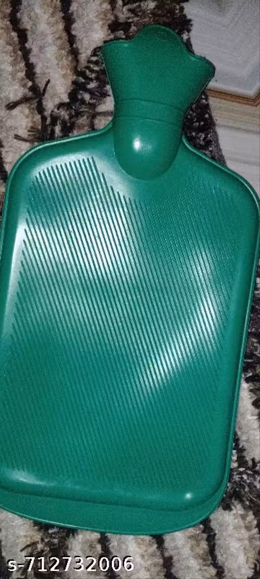 Leak Proof Hot Water Bag | Non Electrical 2 Ltr Rubber Bottle | Heating Pad For Pain Relief (GREEN Color - Pack Of 1)
