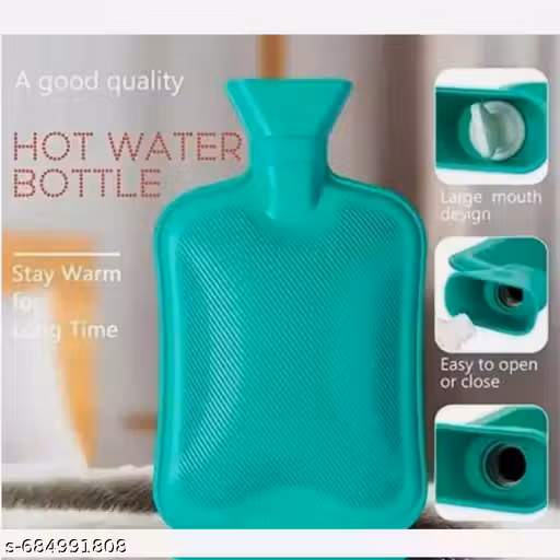 Non electric heat water bag , Leak Proof Hot Water Bag , Non Electrical 2 Ltr Rubber Bottle , Heating Pad For Pain Relief - Multicolor pack of 1