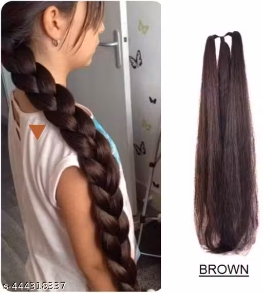 Brown colour hair choti brown colour hair braids hair extensions hair wigs