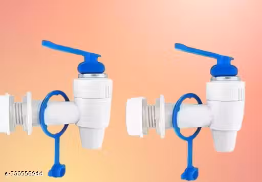 2 Pieces Tap for RO water purifier, Compatible /Dolphin, swift, Aquafresh/many Assembled/Branded RO's, 2 pieces, White | RO TAP SUITABLE FOR ALL TYPE OF RO SYSTEM Filter Material : Polypropylene (Pp)(PACK OF2) | Aqua RO Tap With Washers + Nozzle Closure f