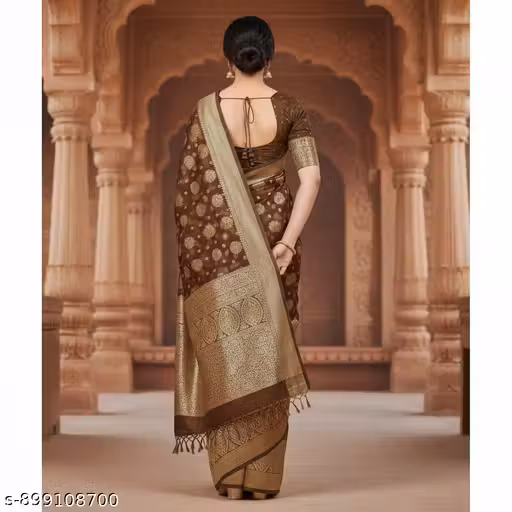 New trending and stylish beautiful saree for functional & wedding wear with separate blouse piece of all women