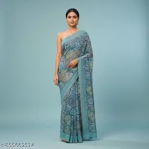 New trending and stylish beautiful saree for functional & wedding wear with separate blouse piece of all women