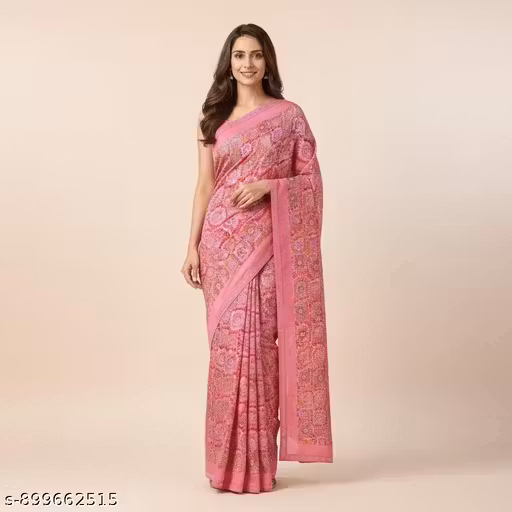 New trending and stylish beautiful saree for functional & wedding wear with separate blouse piece of all women