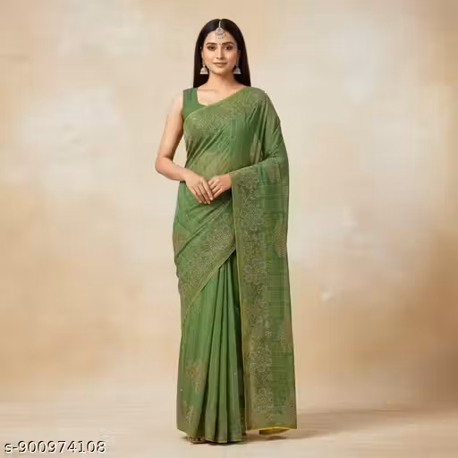 New trending and stylish beautiful saree for functional & wedding wear with separate blouse piece of all women