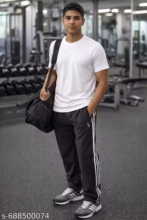 Men Stylish Black Track Pant | Boys