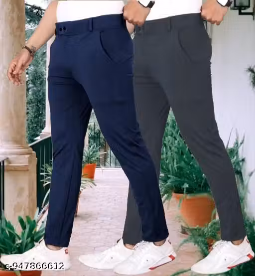 Men's Stylish Casual Trouser | Soft Fabric & Modern Fit Pack Of 2