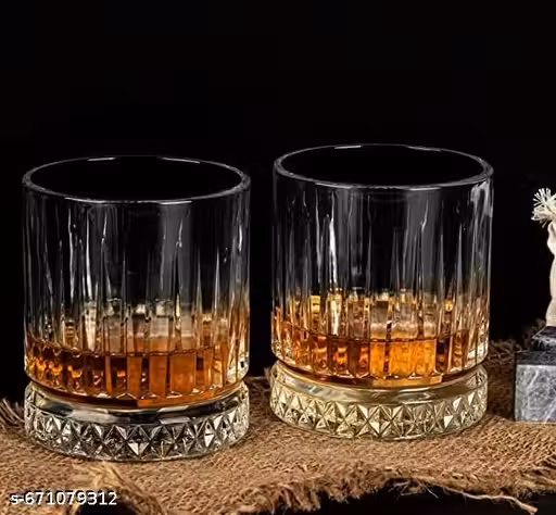 small European Elysia Juice Water Glasses Set Of 6 Pcs - Tall Drinking Glasses For- Water, Juice, Mojito, Cocktail, Lead-Free, Perfect For Home, Restaurants And Parties (Transparent)