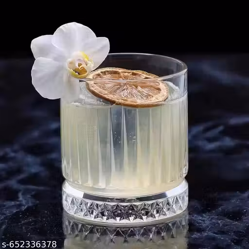 Drinking Glasses Set of 2 - Water Glass & Juice Glass - Medium Size 220 ML Water Juice Sharbat Soda Cold Drinks Glasses for Home Use