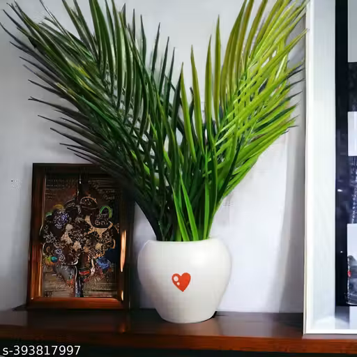 Natural Looking Areca Palm | Ornamental Plant for Interior | Indoor Tropical Plant for Home/Shop/Office Decor/Gifting Artificial Plant With Pot (60cm, Green)