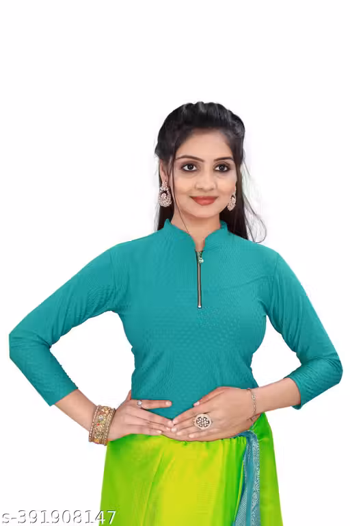 zip blouse,zipper blouse,chain blouse/net blouse/collor blouse/full streachable full sleeve blouse,fancy blouse, with chain.