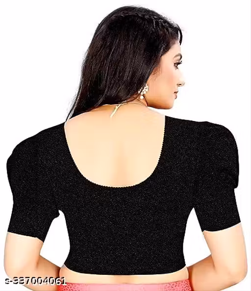 ravikkai,jakettu,kuppasa,balaouseza,BLOUSES,FANCY BLOUSES,DOBBY BLOUSES,JAQUARD BLOUSES,Round Neck dobbyCotton Lycra Stretchable Elbow Sleeve Readymade Blouse for Women