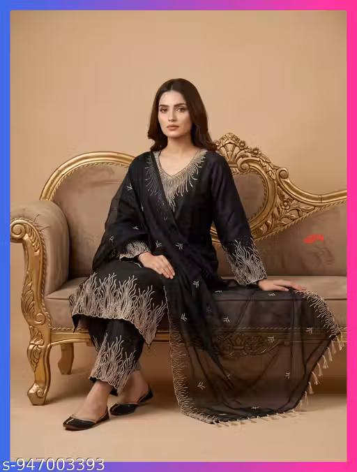SAIVRITI'S Partywear SILK TISSUE Kurta Pant set With HEAVY Dupatta | Trending Kurta Pant set for Women