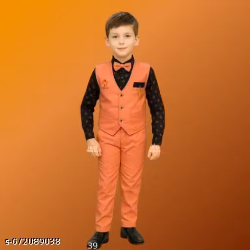 ARIES FESTIVE Boys Formal Party Wear Suit, Wedding Shirt Waistcoat with Pant Set for Kids