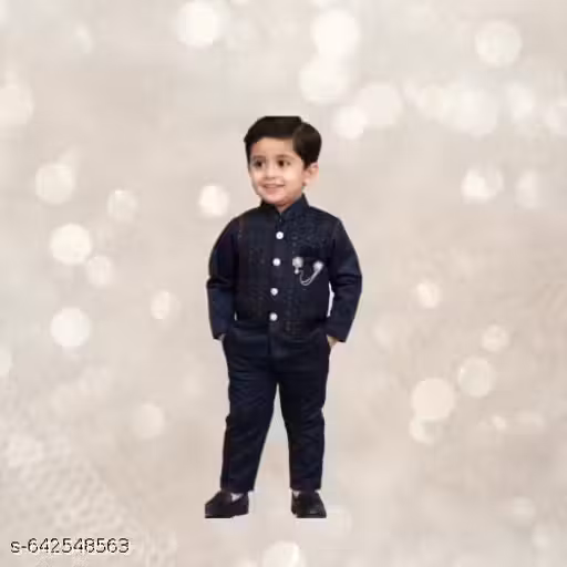 Aries Festive Jodhpuri Suit for Kids Boys – 2 Piece Ethnic Blazer & Pants Set | Wedding, Birthday & Festive Party Wear Dress