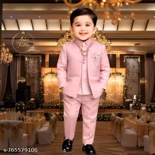 ARIES FESTIVE Boys Indo Western Suit Set 1–8 Years | Kids Ethnic Wedding Party Wear | Traditional Festive Dress with Embellished Jacket & Pant