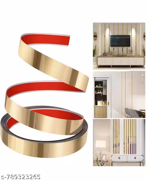 Steel Strip, Wall strip 5 meter golden color,