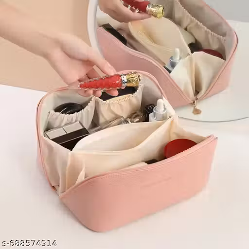 Multipurpose Cosmetic Pouch for Men & Women (Pink)