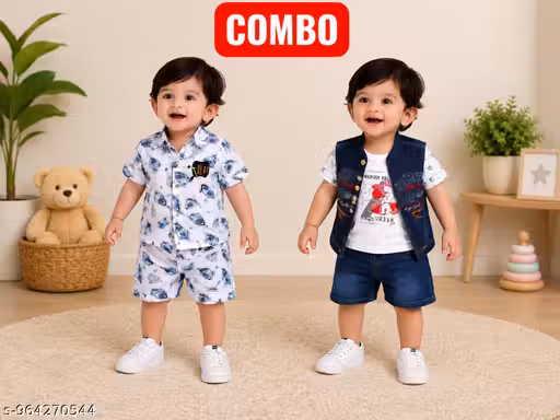 Baby Boys Combo Outfit Set (Pack of 2)