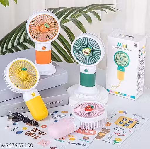 Mini Cooling Fan, Portable Personal Fan, Rechargeable Electric Fan With 3 Speed Setting