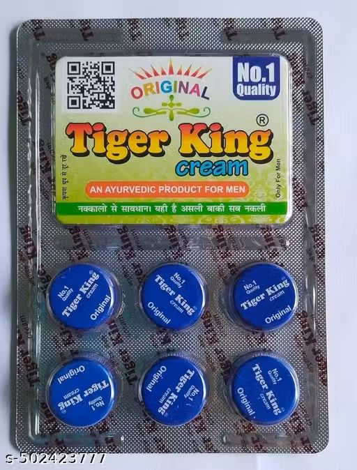 Tiger King Cream For Men Pack Of 1 blue 9g(6*1.5g)